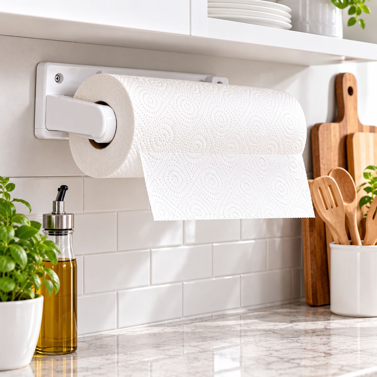 SPECTRUM WALL MOUNT FOLDING PAPER TOWEL HOLDER – WHITE – MODEL 30000