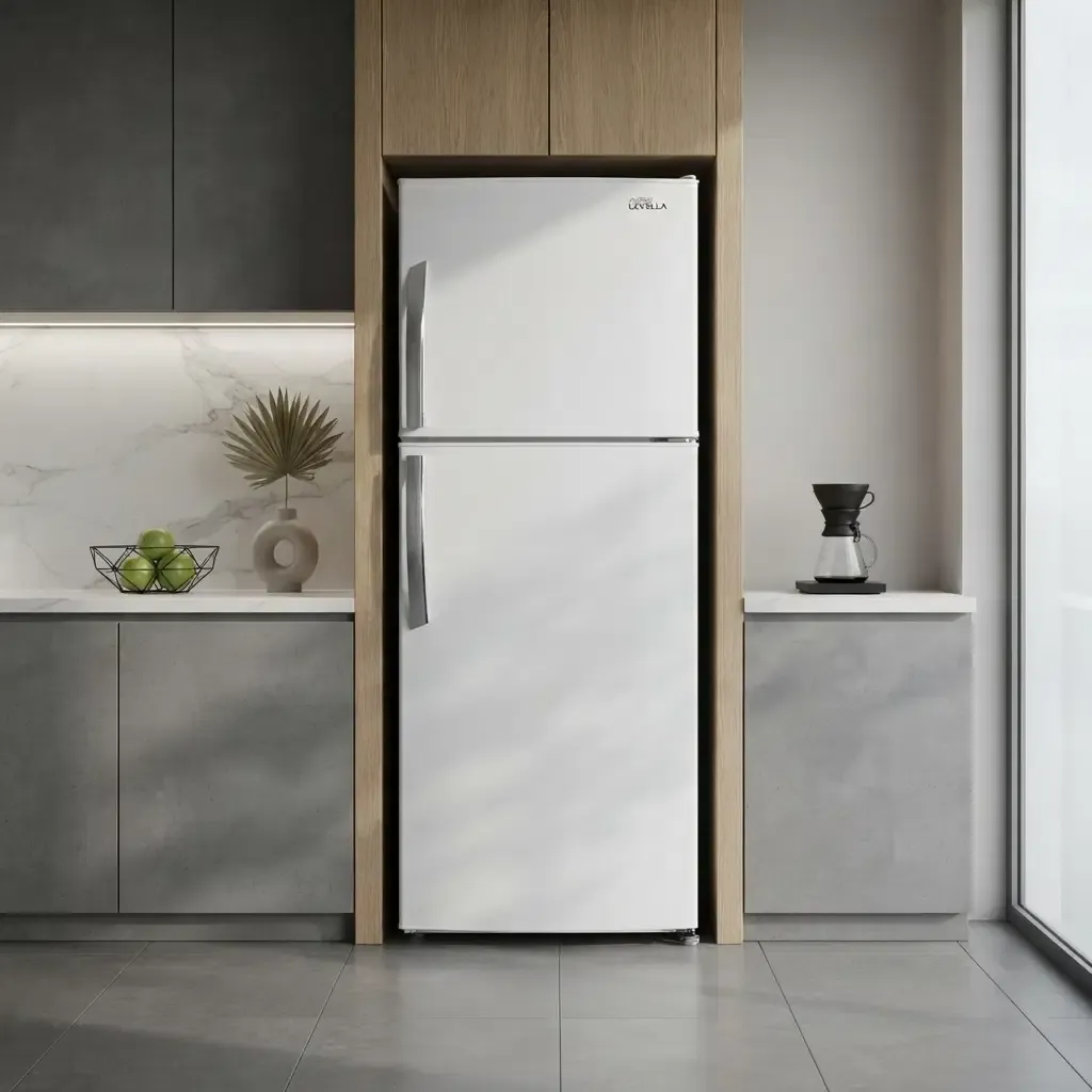 Premium Levella 7.0 Cu. Ft. Frost-Free Top Freezer Refrigerator, White (PRN7105HW)