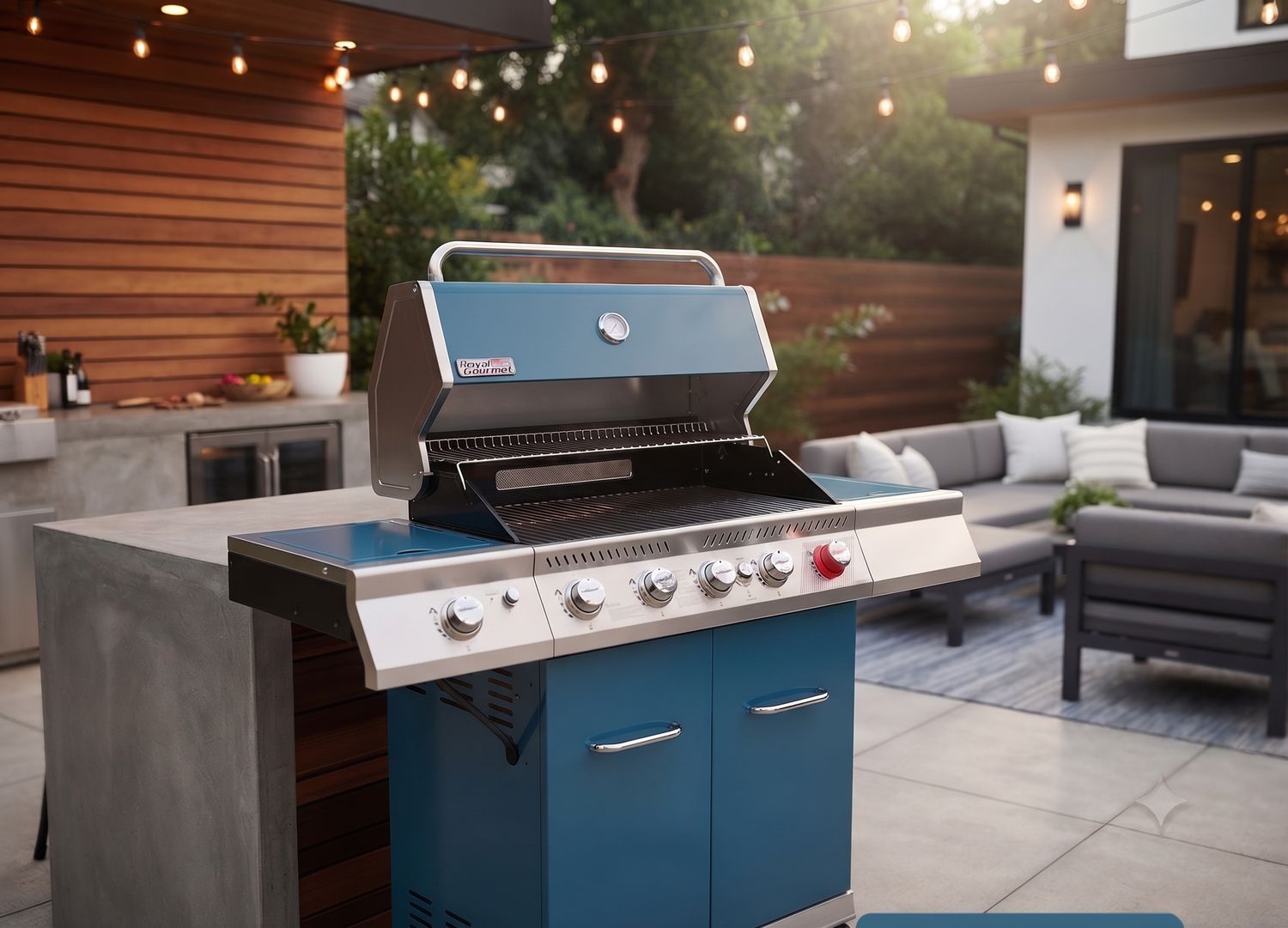 Royal Gourmet 5-Burner BBQ Cabinet Style Propane Gas Grill
