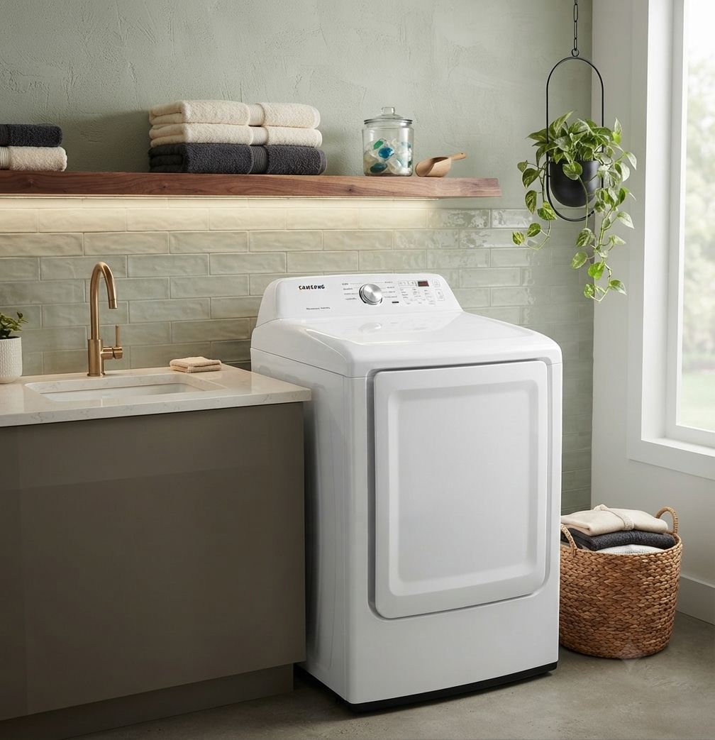 Samsung 7.2 CuFt Vented Electric Dryer in White