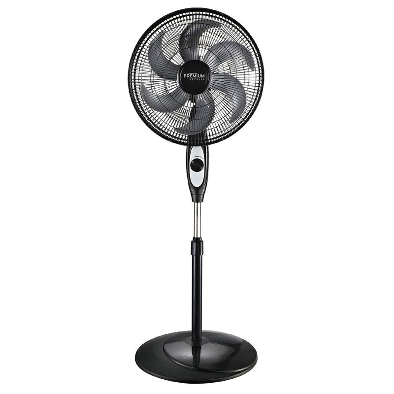PREMIUM LEVELLA Stand Fan 18" 3-Speed Adjustable in Black