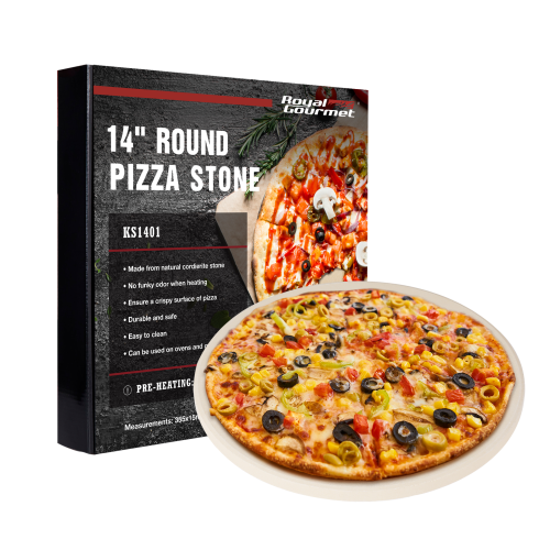 ROYAL GOURMET Tools 14-Inch Cordierite Grilling Pizza Stone