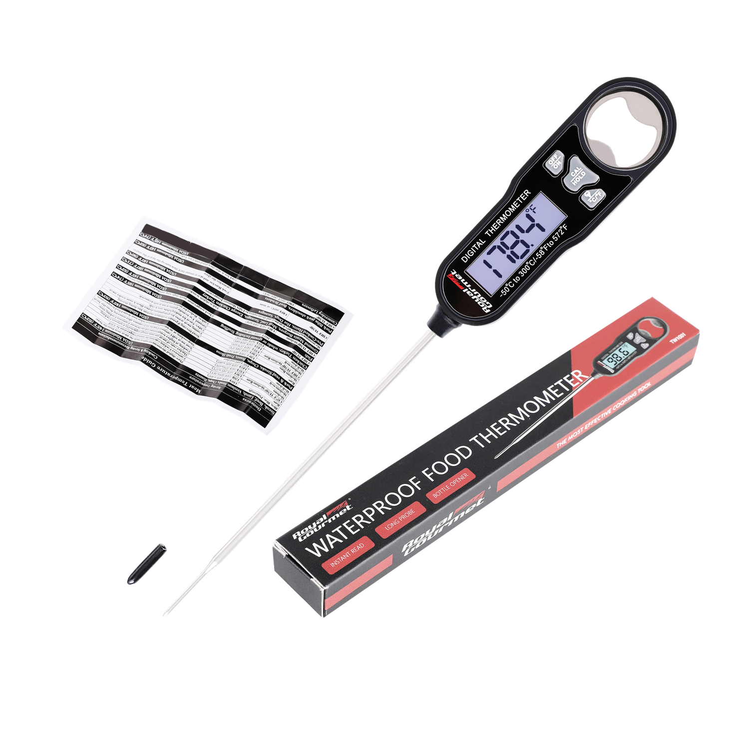 ROYAL GOURMET Tools Instant Read Digital Meat Thermometer