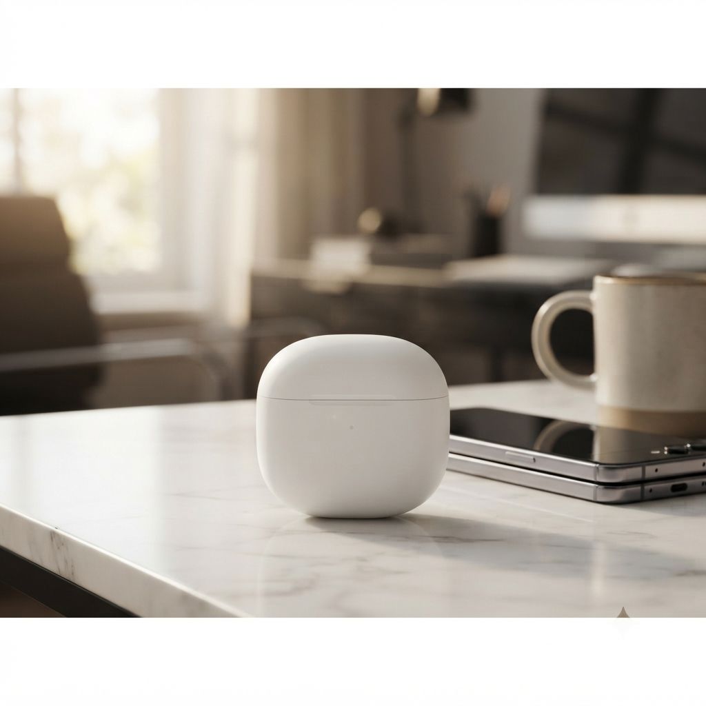 Samsung Galaxy Buds3 Pro True Wireless Earbuds with Adaptive Active Noise Cancellation, IP57 Water Resistance, Wireless Charging Case, White (SM-R630NZWALTA)