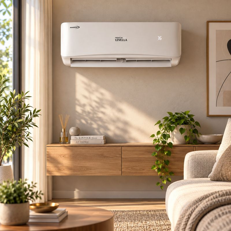 Premium Levella Multi-Zone Inverter Heat Pump Indoor Wall-Mounted Mini Split, 18,000 BTU, DC Inverter, WiFi-Compatible (PIAWMZ188790A)