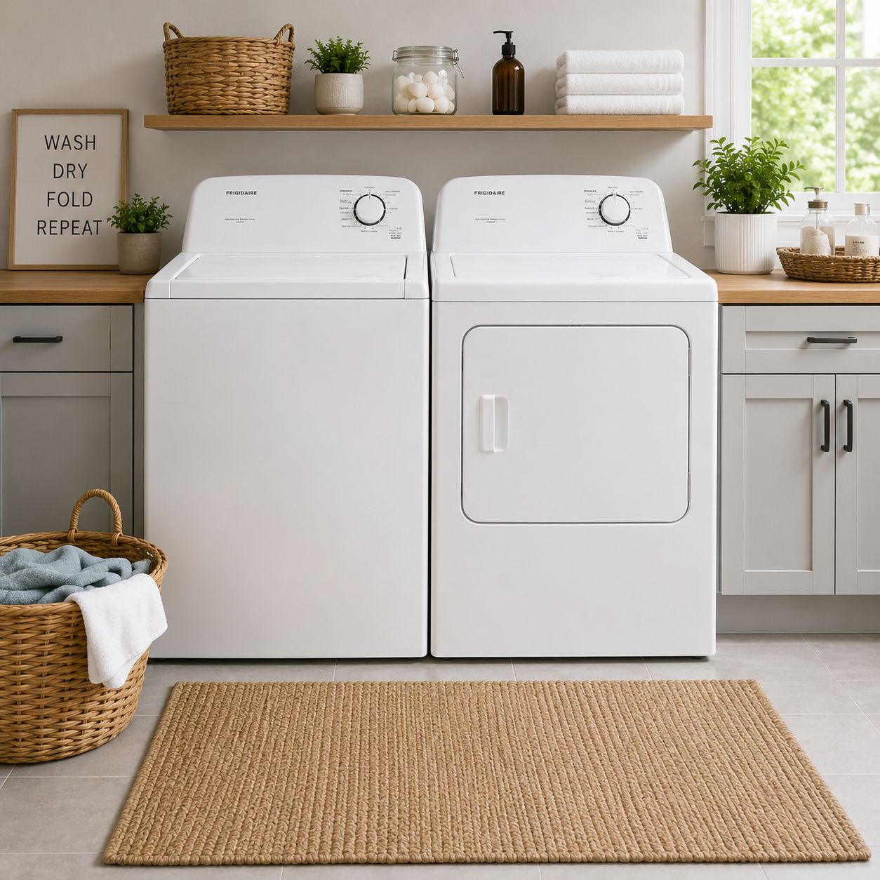 Frigidaire Electric Dryer with SensorDry Technology, 7.0 Cu. Ft. Capacity, Fits King-Size Comforters, Reversible Door (FLVE7000AW)