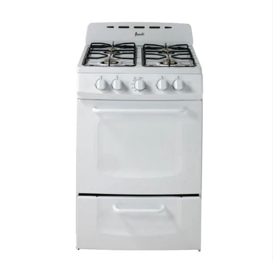 AVANTI  24" Freestanding Gas Range in White