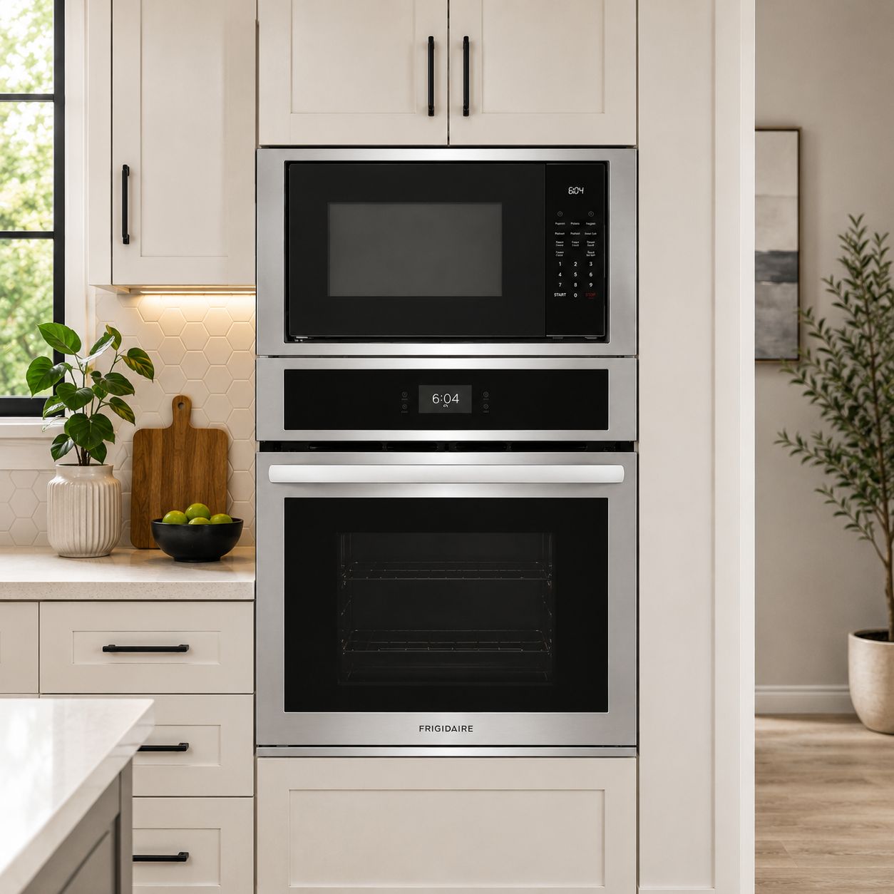 Frigidaire 27" Electric Wall Oven and Microwave Combination FCWM2727AS