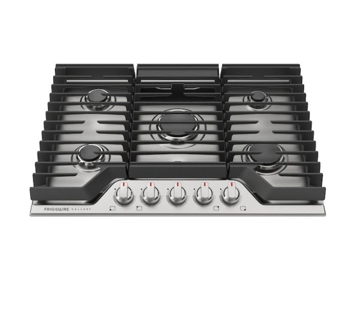 FRIGIDAIRE 30" Gallery Gas Cooktop in with 5-Burner Stainless Steel