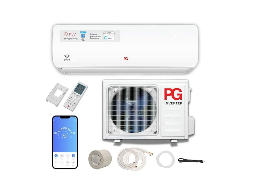 PG 12000BTU Mini Split Inverter 115V/17 SEER With HEATPUMP &amp; WIFI R-32
