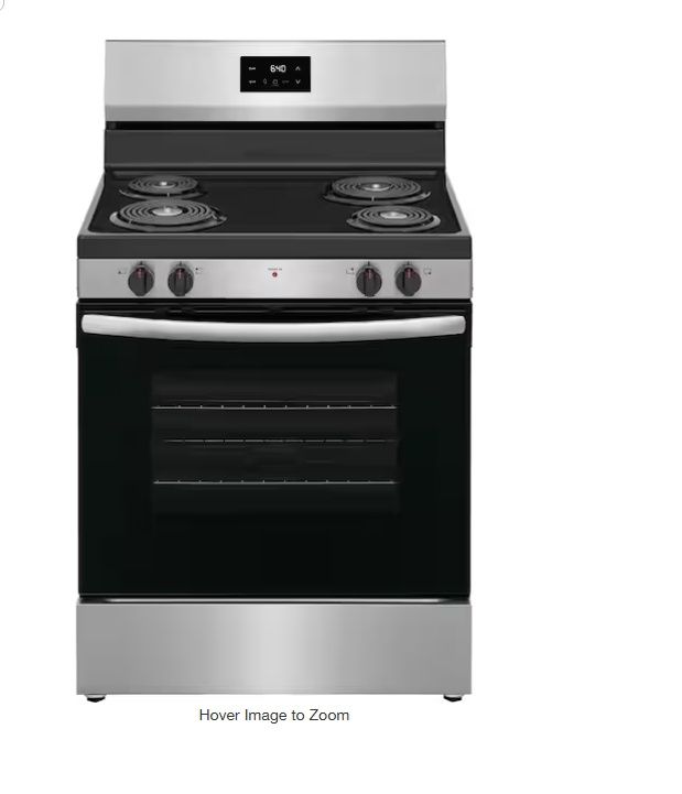 FRIGIDAIRE 30' Electric Range with 5.3 CuFt Oven Capacity and Storage Drawer Stainless Steel