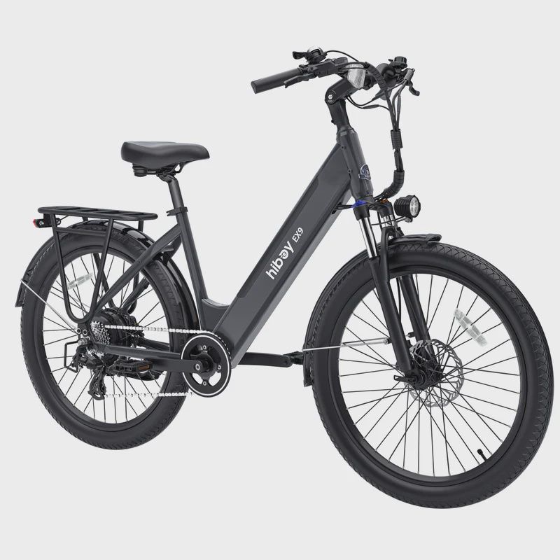 HIBOY Urban Commuter Electric Bike EX9 Gray / Warranty covers parts only. Tires are not covered under warranty.