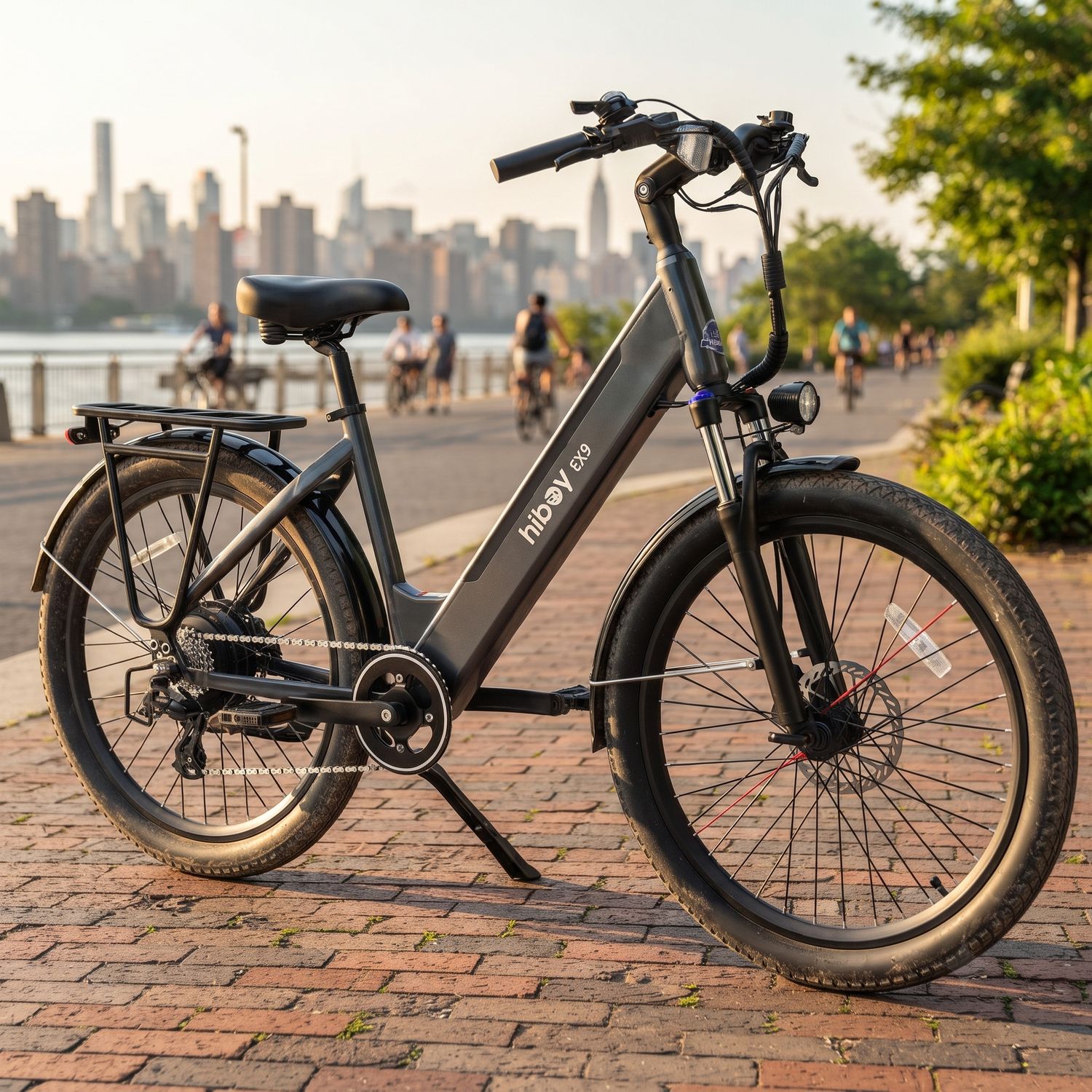 Hiboy Urban Commuter Electric Bike EX9 Gray / Warranty covers parts only. Tires are not covered under warranty.