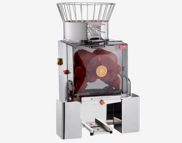 VEVOR 120W Commercial Orange Juicer Automatic Feeding Juice Extractor