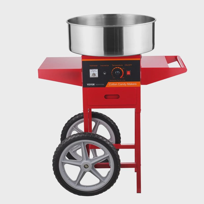 VEVOR Electric Cotton Candy Machine with Cart  "one year warranty on parts"