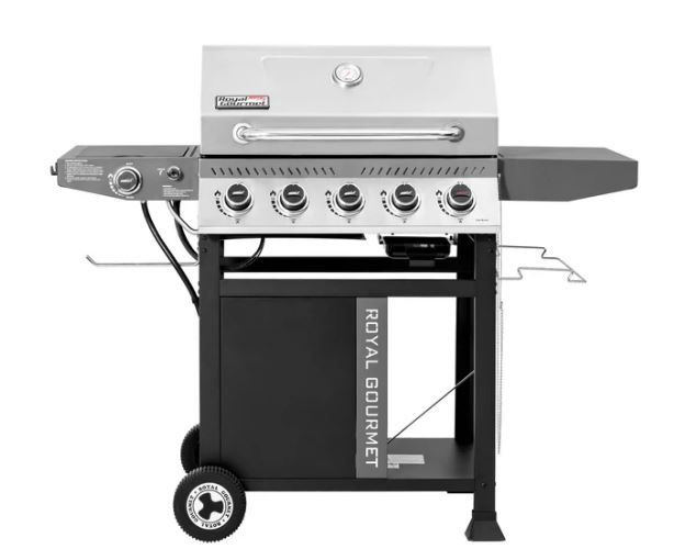 ROYAL GOURMET 5-Burner Liquid Propane Gas Grill 1 -Side Burner