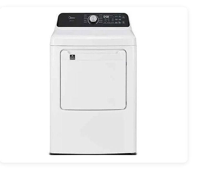 MIDEA 7.0  CuFt Smart Electric Tumble Dry with Sensor, Color: White