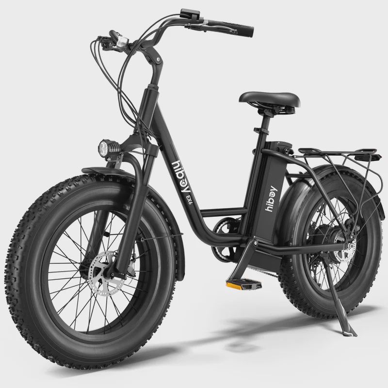 HIBOY Fat Tire Electric Bike EX6 Black / Warranty covers parts only. Tires are not covered under warranty.