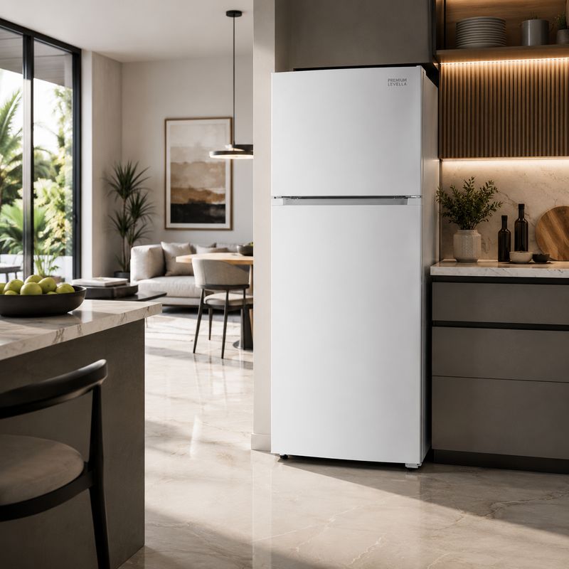 Premium Levella 20.4 Cu. Ft. Upright Freezer with Automatic Ice Maker, Frost-Free, White (PRNIM20051AW)