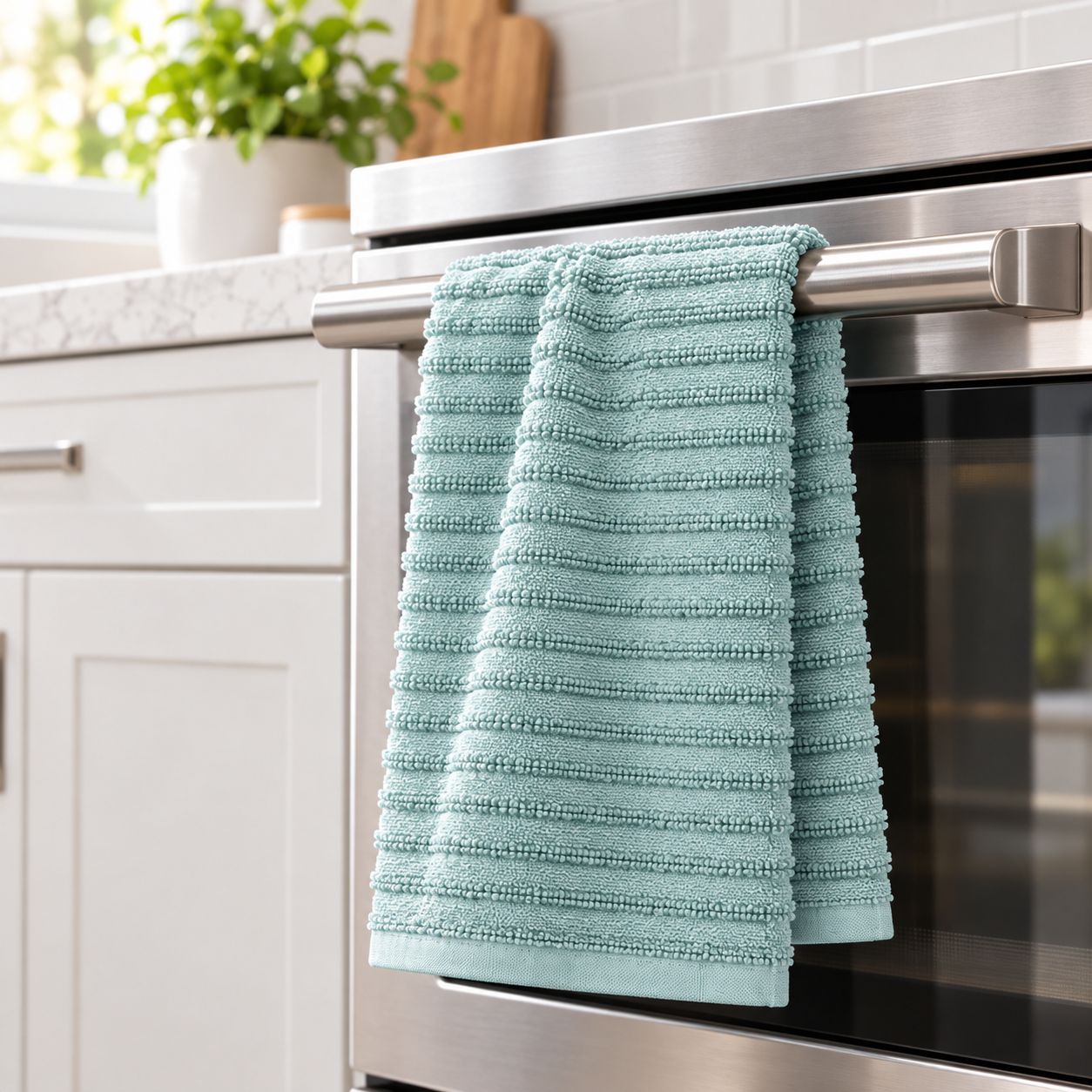 RITZ Royale Solid Terry Cotton Kitchen &amp; Hand Towel, 18 x 28 in, Dew – 12966