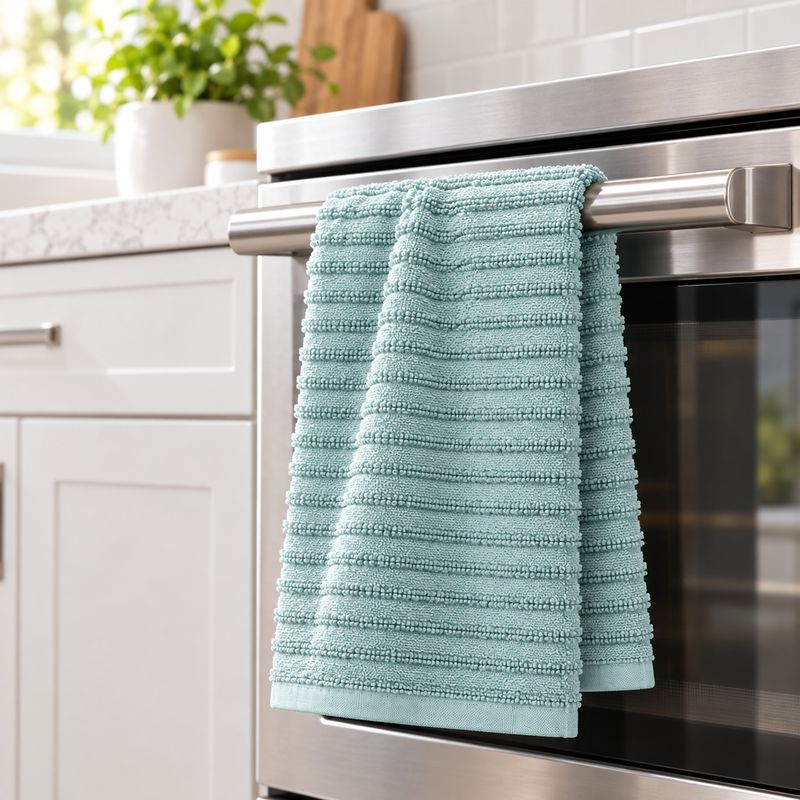 RITZ Royale Solid Terry Cotton Kitchen &amp; Hand Towel, 18 x 28 in, Dew – 12966
