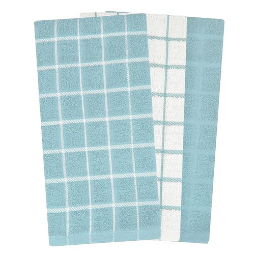 RITZ 3 Pack Terry Check Kitchen  Towels