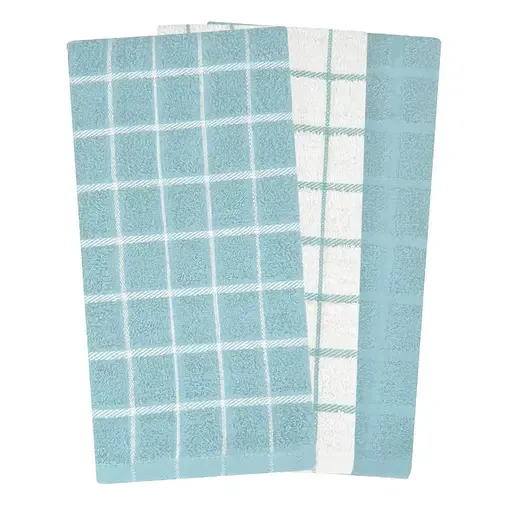 RITZ 3 Pack Terry Check Kitchen  Towels