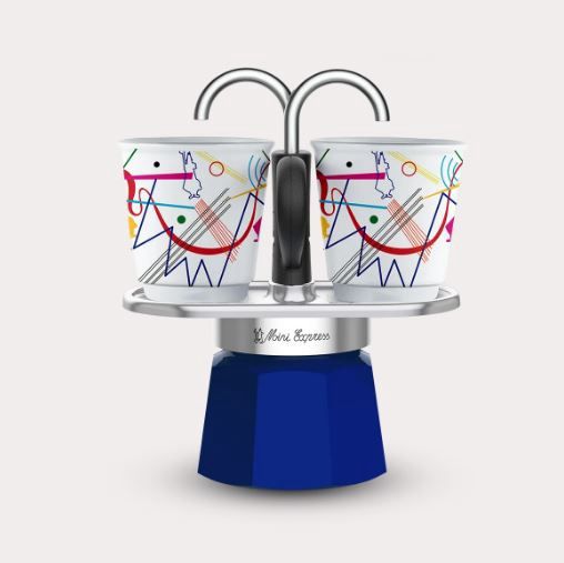 Bialetti Mini Express R  Kandinsky 2 Cup Percolator 0001407/NP