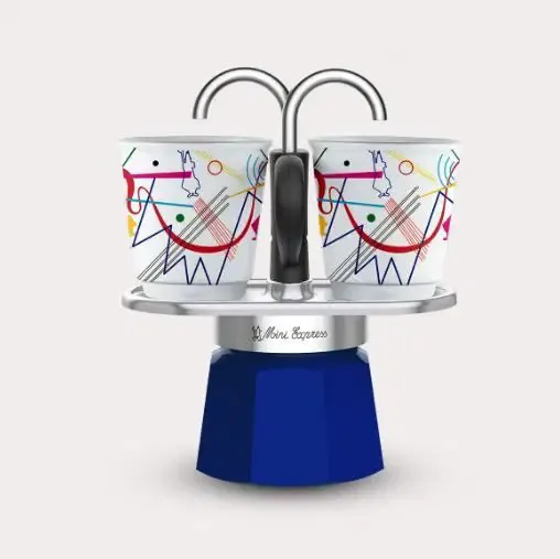 Bialetti Mini Express R  Kandinsky 2 Cup Percolator 0001407/NP