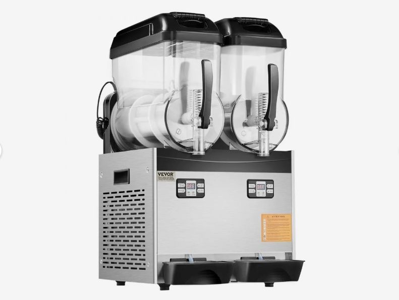 VEVOR Commercial 12L Frozen Drink and Slushy Machine in Stainless Steel