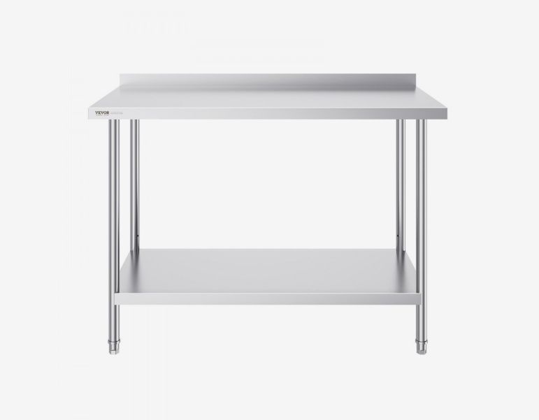 VEVOR Commercial Restaurant Kitchen Food Prep Table 24" x 48" x 36"