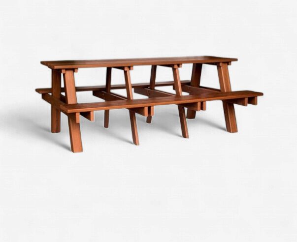 FORUSECO 79" Plastic Wooden BBQ Table