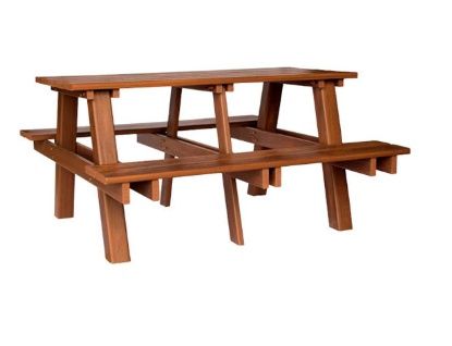 FORUSECO 59" Plastic Wooden BBQ Table