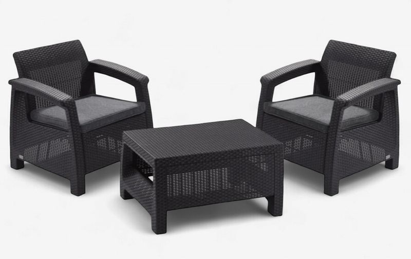 KETER Weekend 3 Piece Outdoor Balcony set