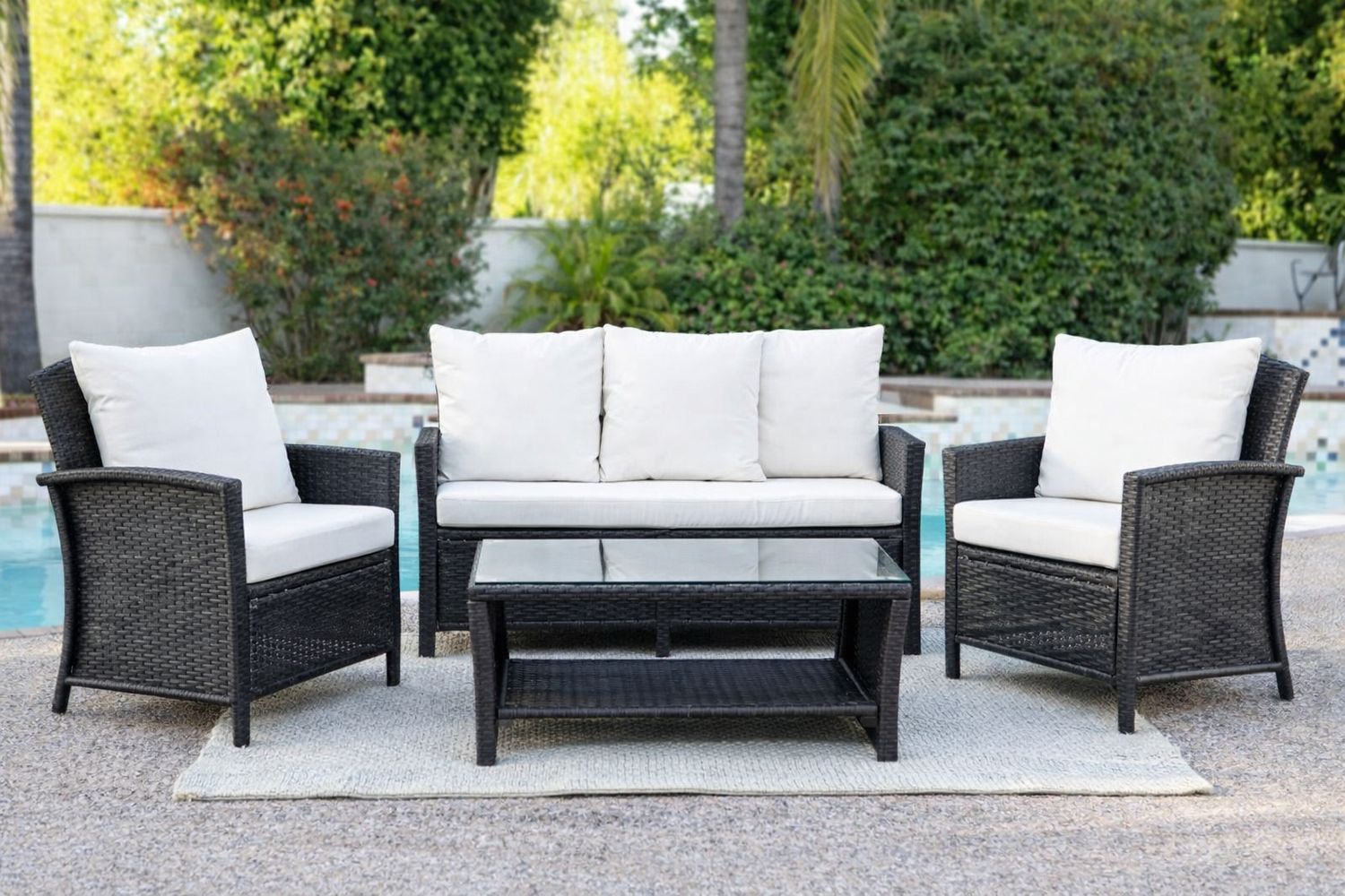 NEWPORT 4 Piece Outdoor Wicker Sofa Set