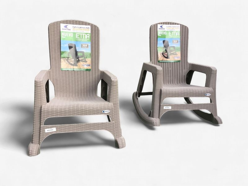 DR.PATIO Rocking Chair with Arm Rest