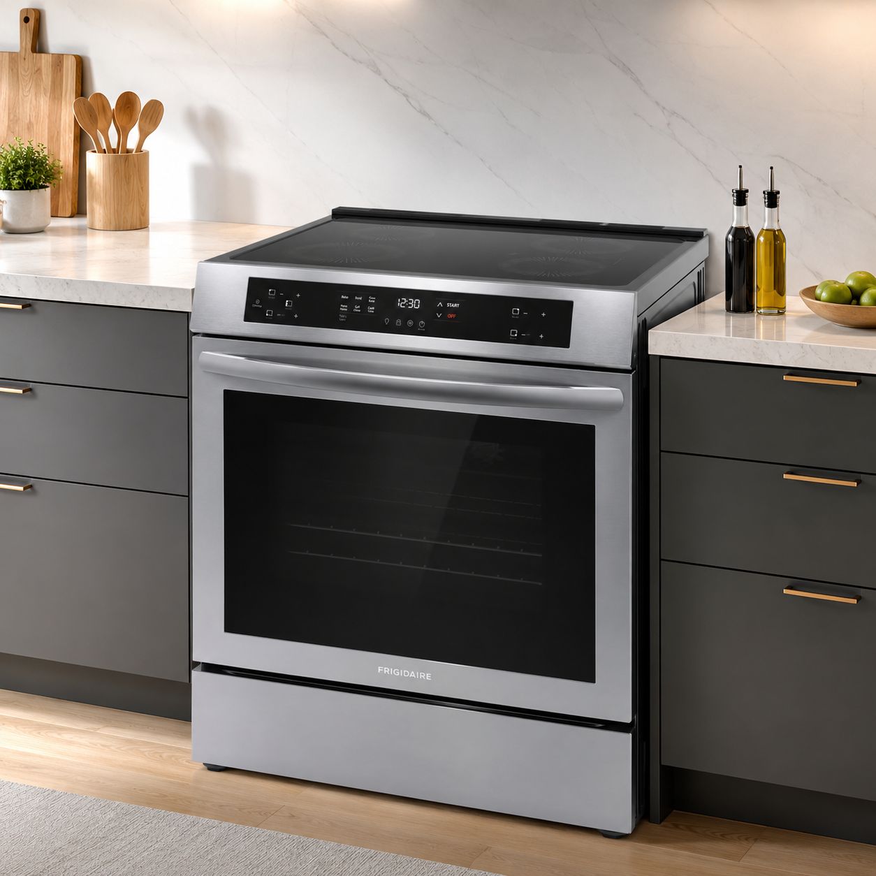 Frigidaire 30" 5 Burner Front Control Electric Range