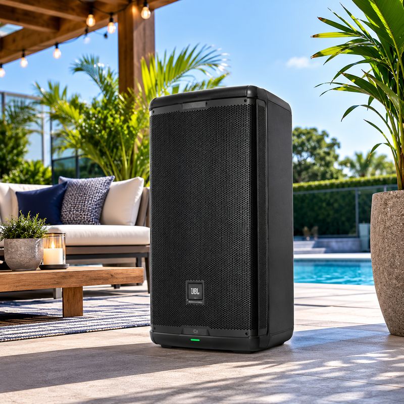JBL Professional EON715 15" Powered PA Loudspeaker with Bluetooth 5.0, 1300W Peak Power, Built-In Digital Mixer &amp; dbx DSP (EON715)
