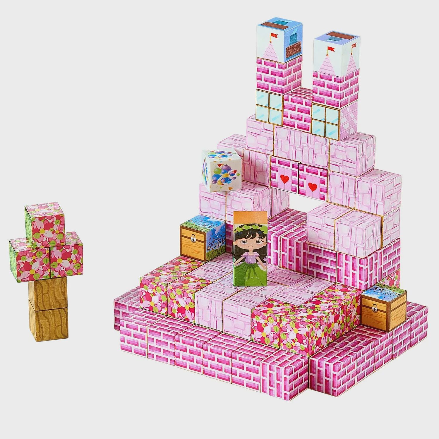 VEVOR Magnetic Building Blocks Princess Castle Set