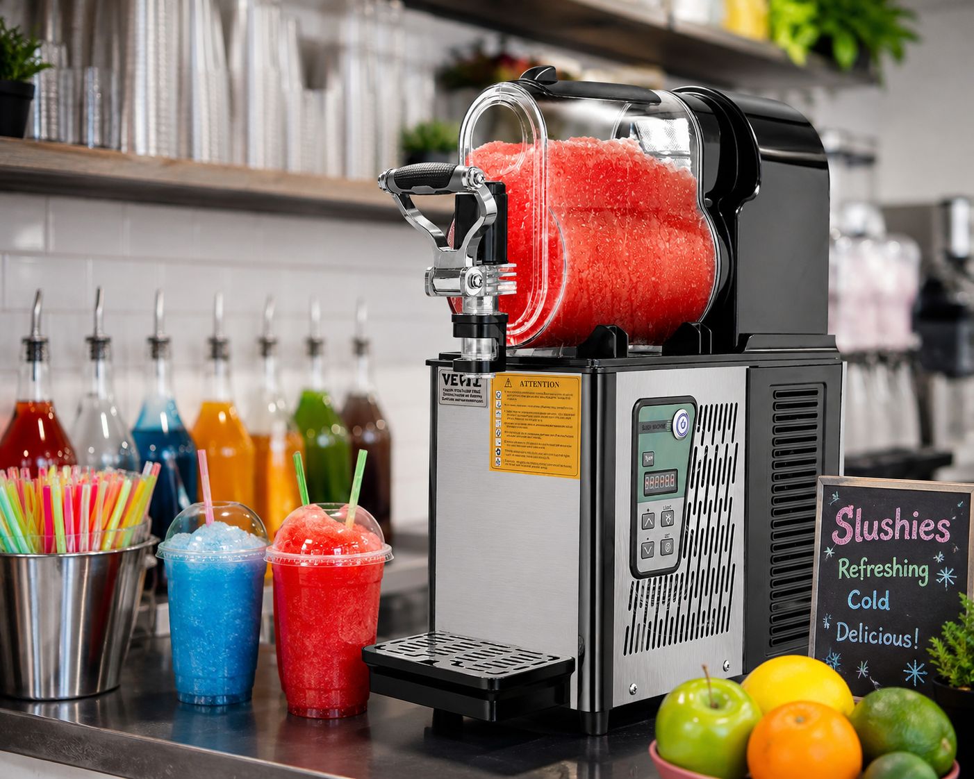 VEVOR 3L Single Tank Commercial Slushy Machine Frozen Drink Maker