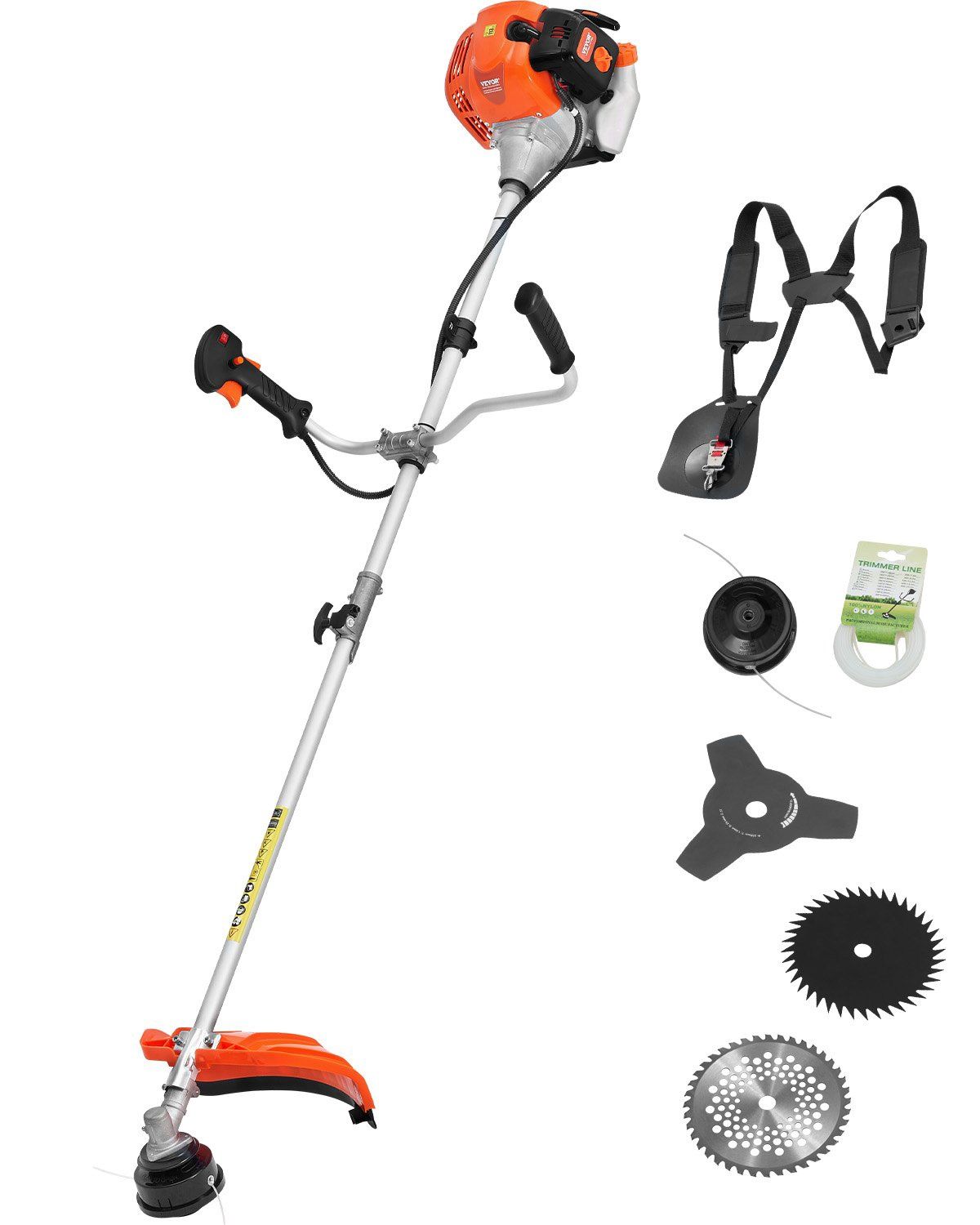 VEVOR 42.7CC Gas String Trimmer Weed Wacker