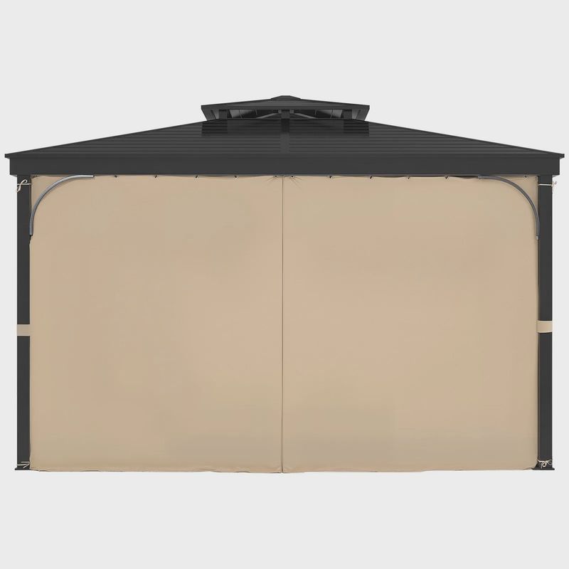 VEVOR 12"x10" 4 panel Gazebo Privacy Curtains with Zippers – Curtains ONLY