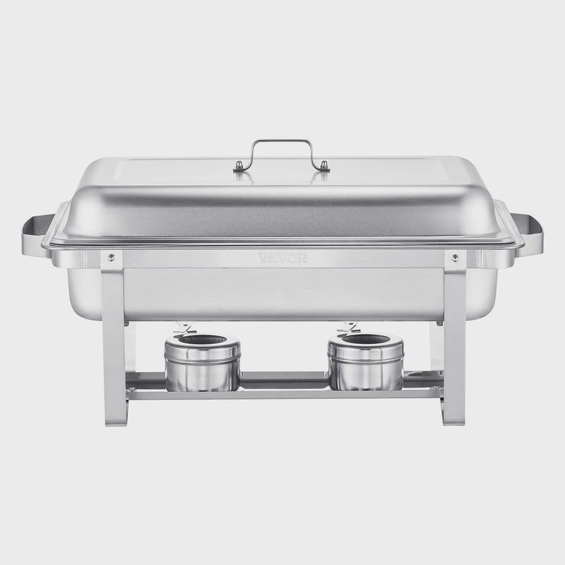VEVOR 8QT 4 Pack Chafing Dish Buffet Set in Stainless Steel