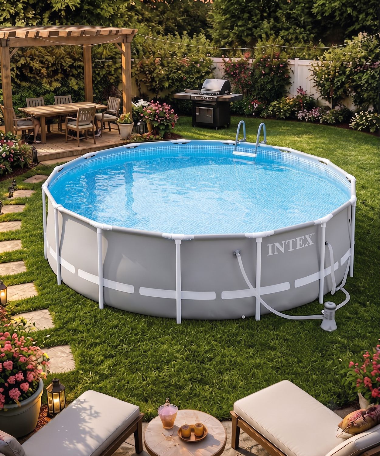 Intex 14FT X 42IN Prism Frame Pool Set