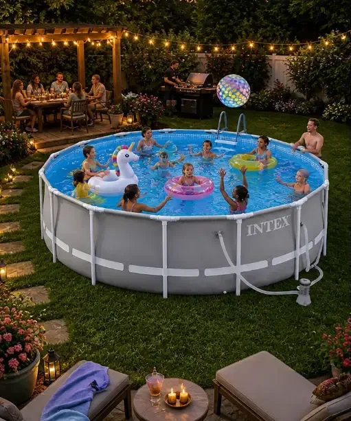 INTEX 14FT X 42IN Prism Frame Pool Set
