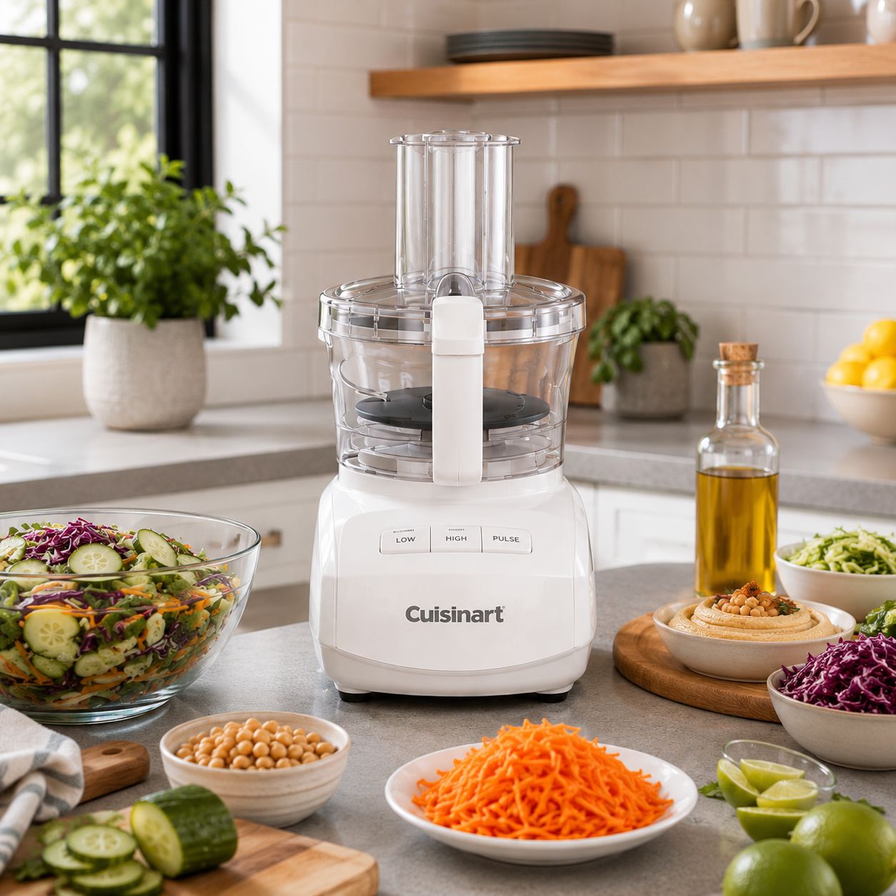 Cuisinart 9 CUP FP W/ FEED ATTACHMENT FP-9CFAG