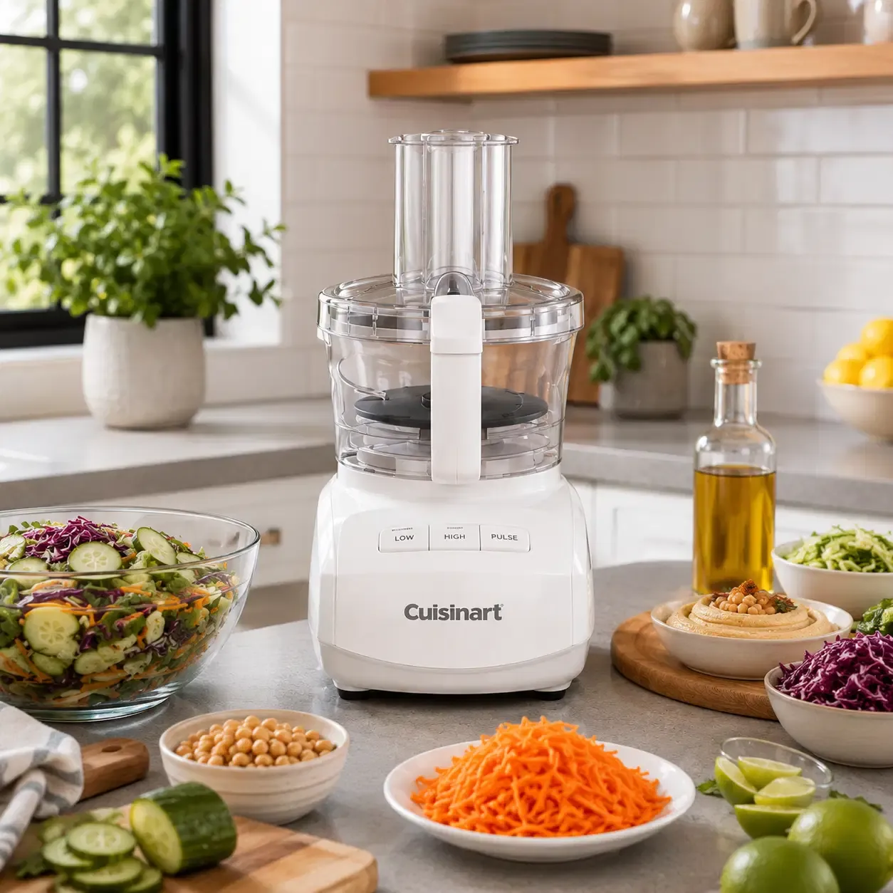 Cuisinart 9 CUP FP W/ FEED ATTACHMENT FP-9CFAG