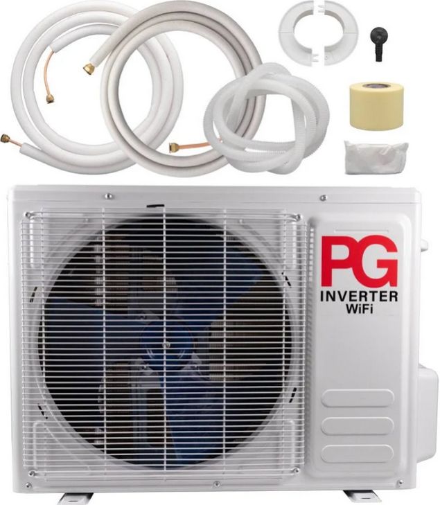 PG 12000BTU Mini Split Inverter 220V/17 SEER With Cooling Only &amp; WIFI R-32