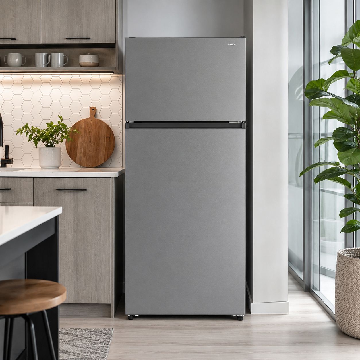 Avanti 18 CuFt Apartment Refrigerator in Stainless Steel