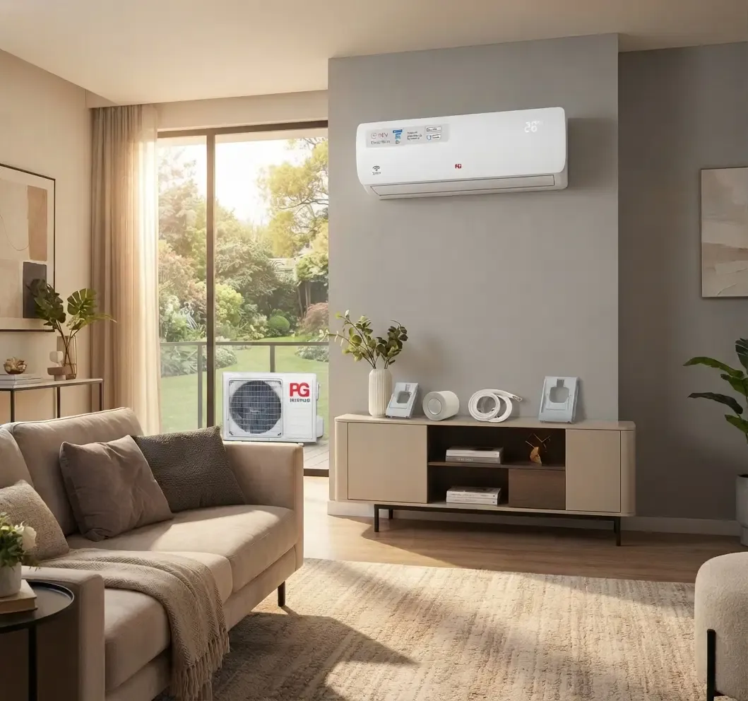 PG Inverter Heat Pump Mini Split, 30,000 BTU / 2.5-Ton, 220V, Ductless Wall-Mounted, White, Cooling &amp; Heating – 3-Year Parts / 5-Year Compressor Warranty (PG-30S18C-HP)
